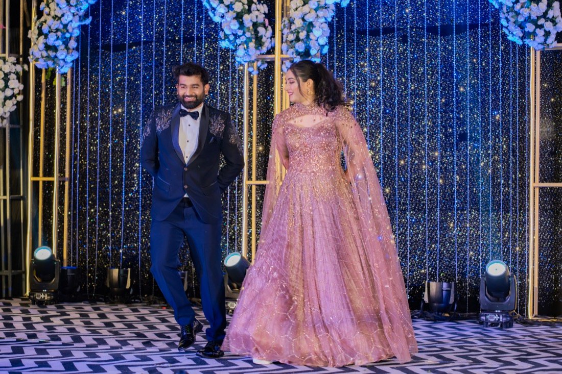 Shivani and Abhishek — the sangeet