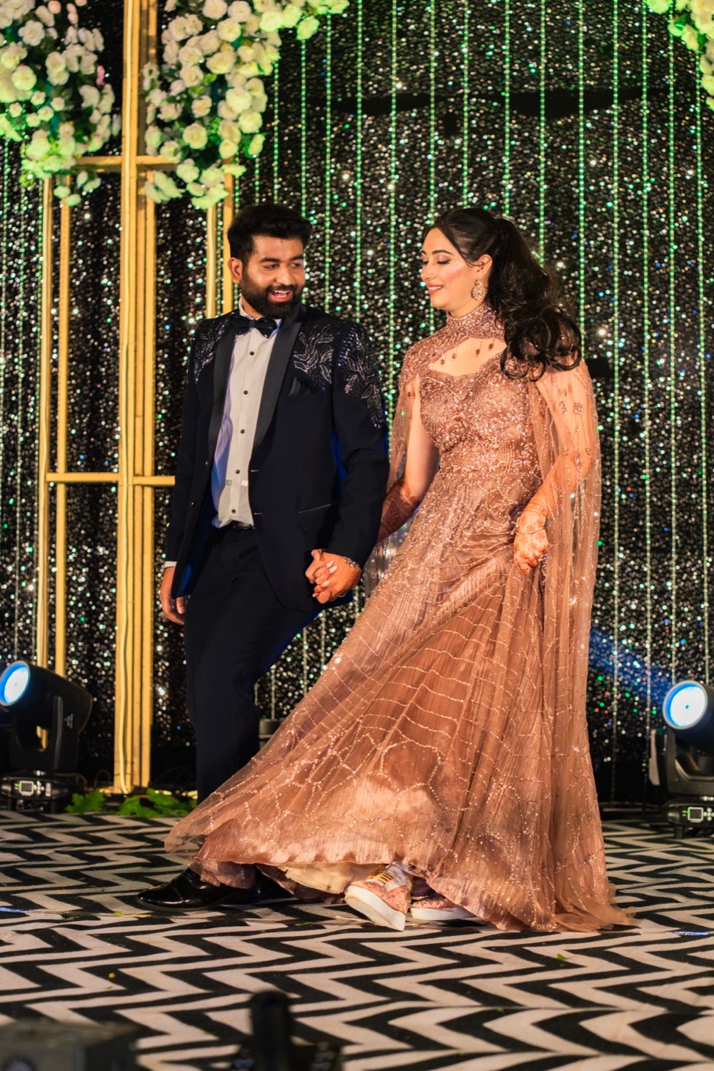 Shivani and Abhishek — the sangeet