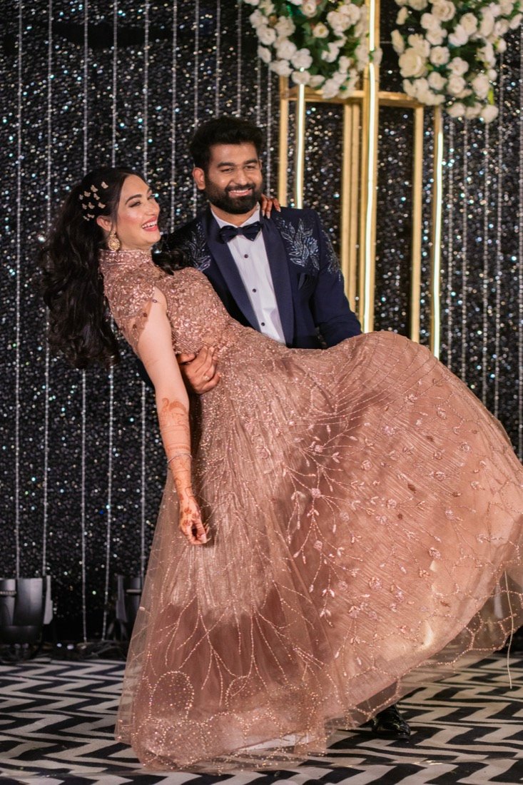 Shivani and Abhishek — the sangeet