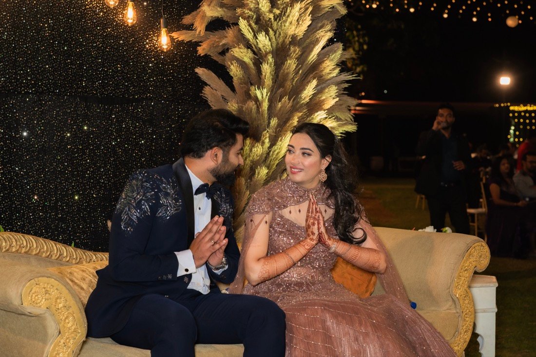 Shivani and Abhishek — the sangeet