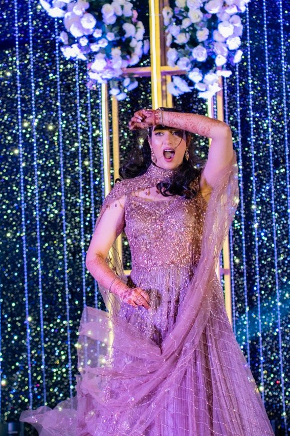 Shivani and Abhishek — the sangeet