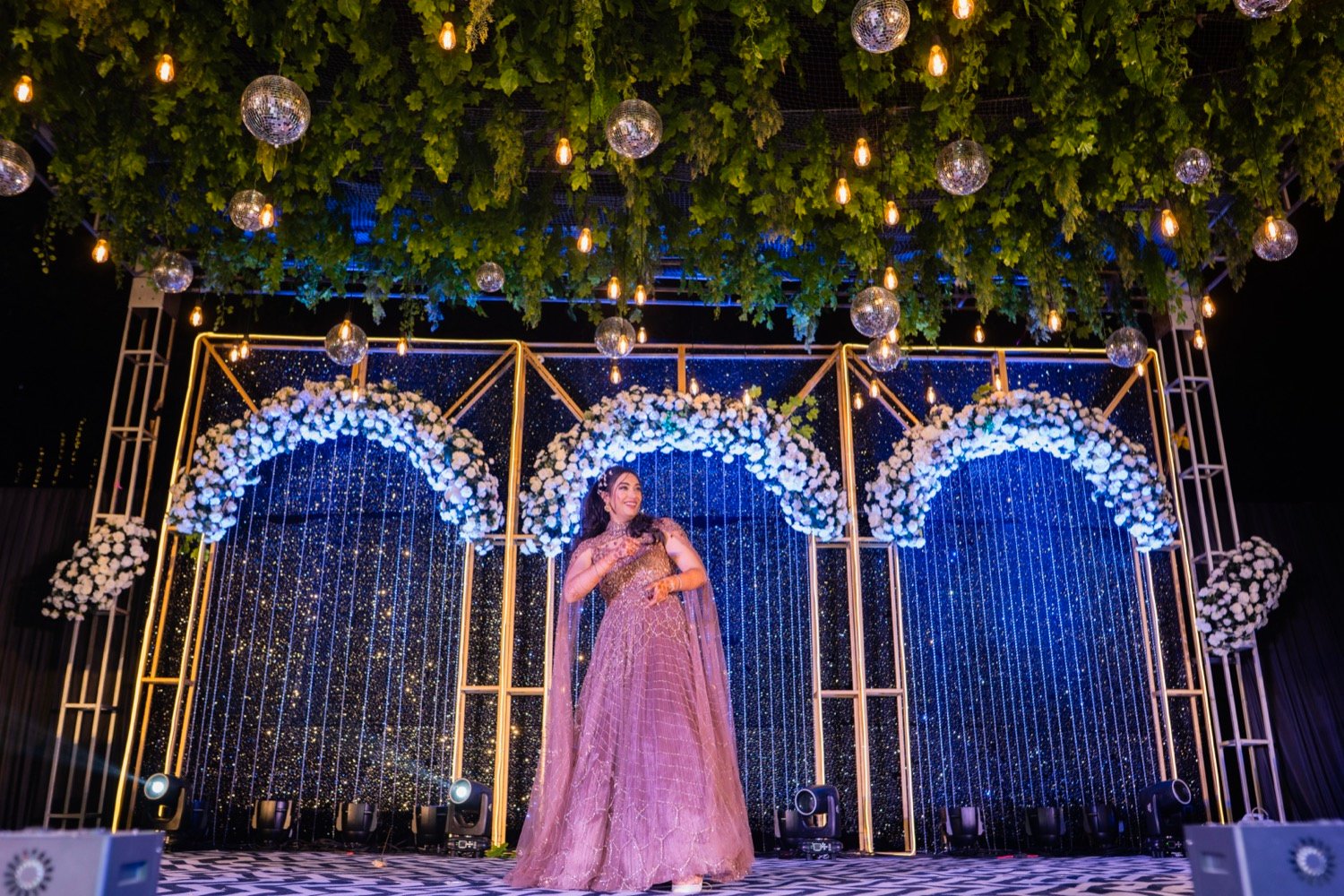 Shivani and Abhishek — the sangeet