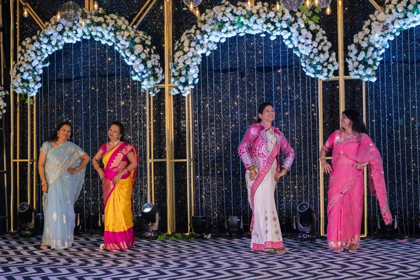 Shivani and Abhishek — the sangeet
