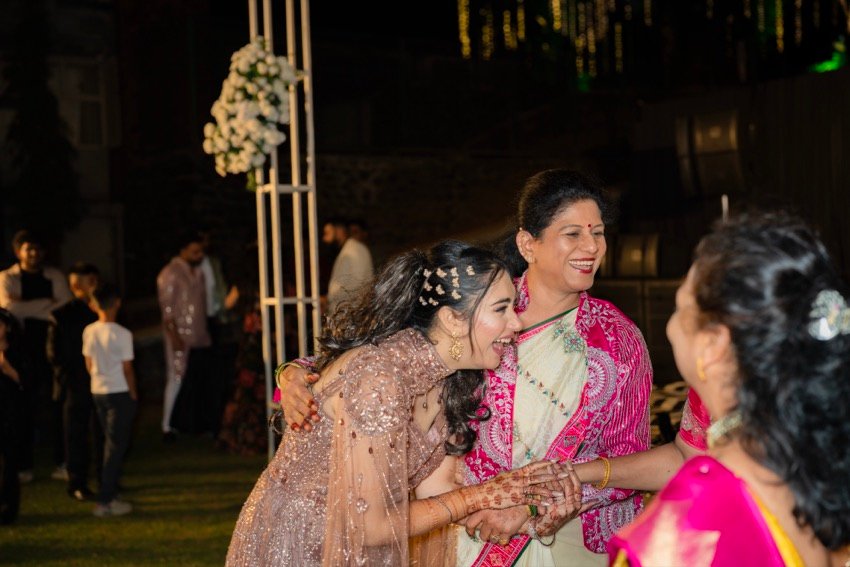 Shivani and Abhishek — the sangeet