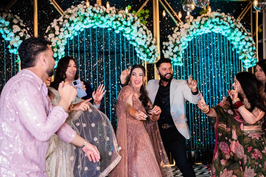 Shivani and Abhishek — the sangeet