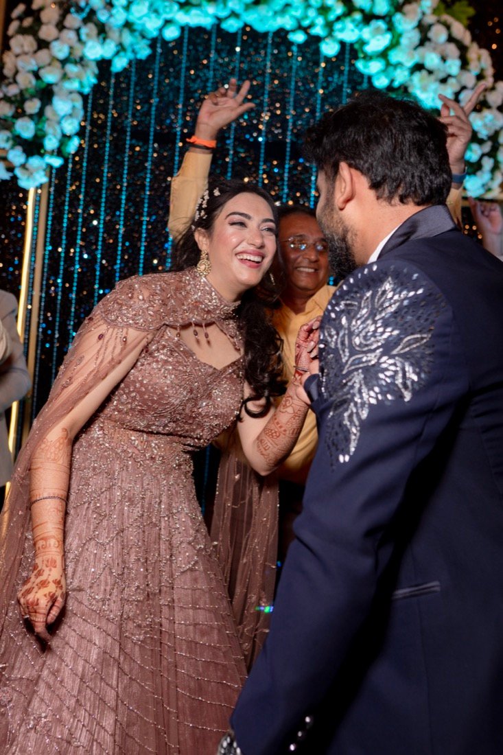 Shivani and Abhishek — the sangeet