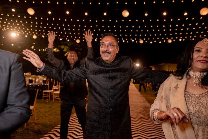 Shivani and Abhishek — the sangeet