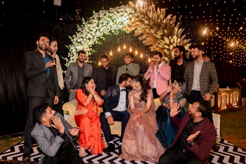 Shivani and Abhishek — the sangeet
