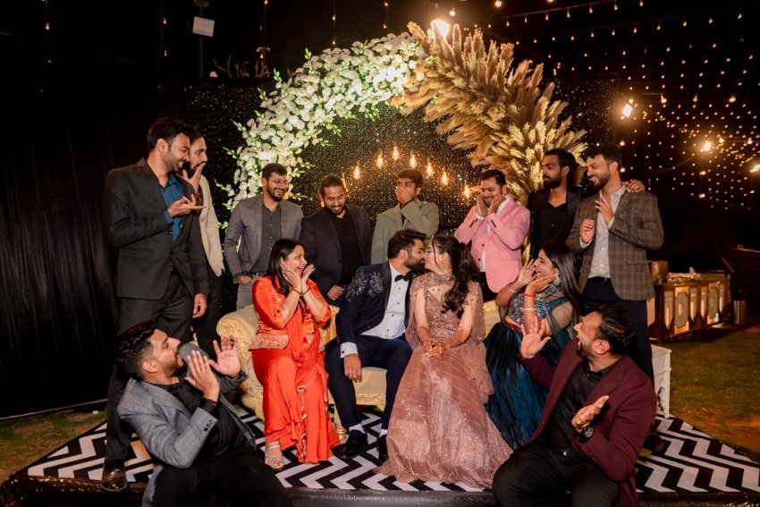 Shivani and Abhishek — the sangeet