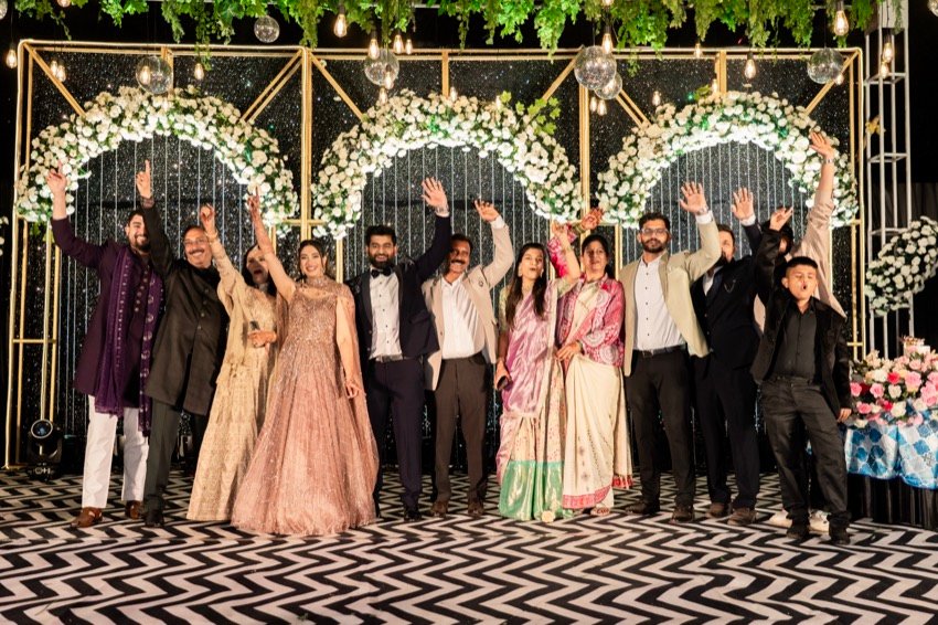 Shivani and Abhishek — the sangeet