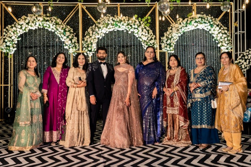 Shivani and Abhishek — the sangeet