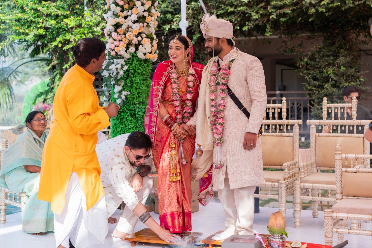 Shivani and Abhishek — the ceremony